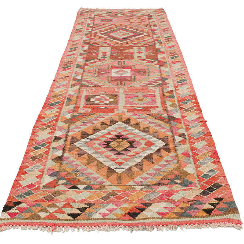 Vintage Anadolu Kilim Yolluk - 91 cm x 313 cm - K0077261