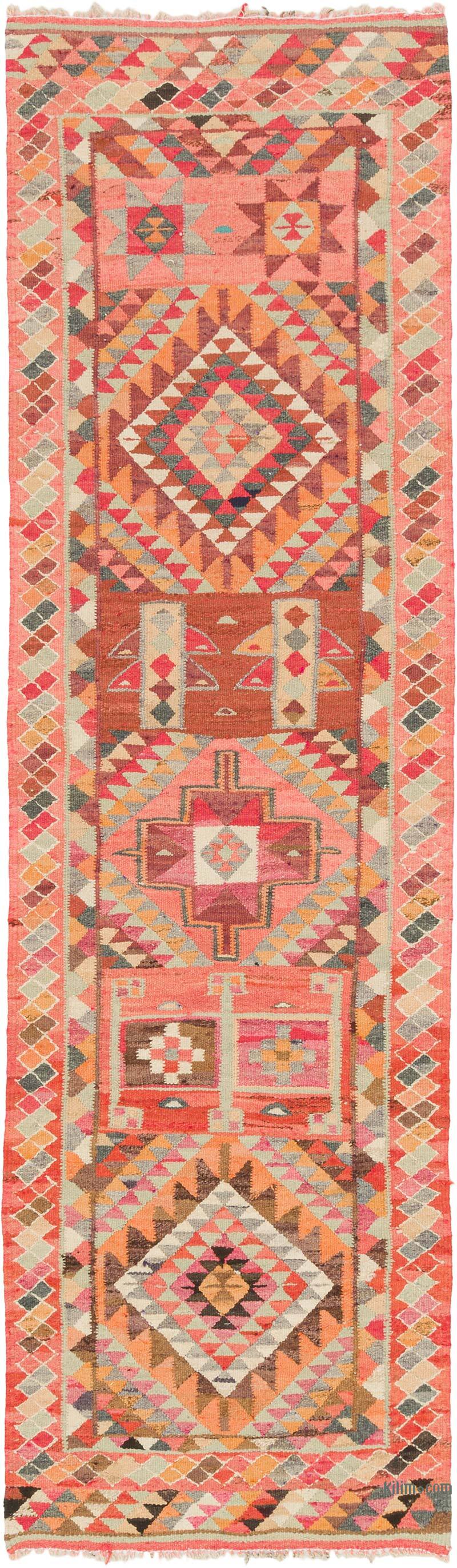 Vintage Anadolu Kilim Yolluk - 91 cm x 313 cm - K0077261