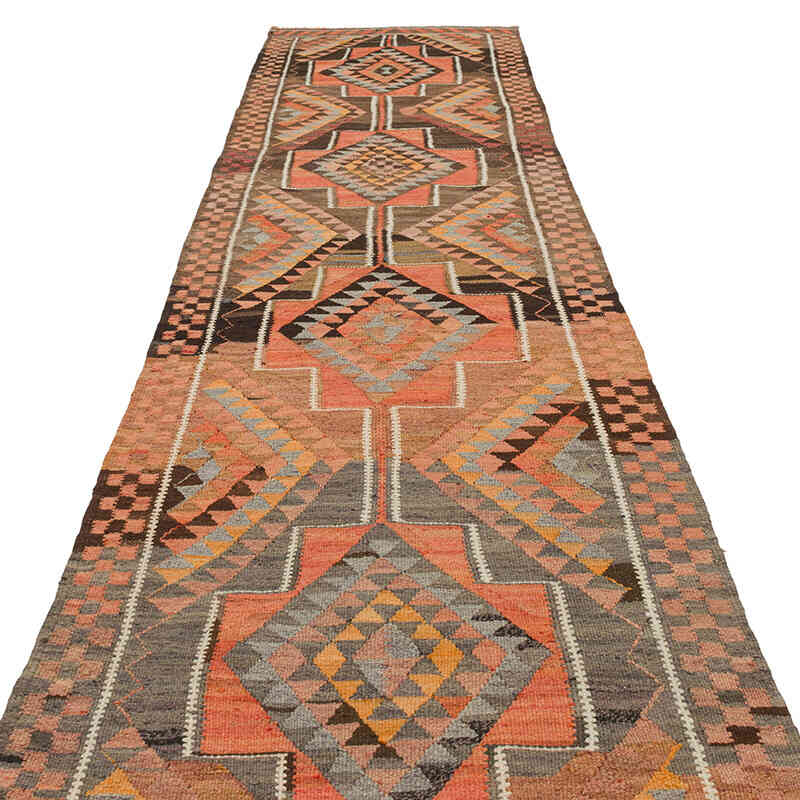 Alfombra Kilim Tribal Vintage - 95 cm x 370 cm - K0077262