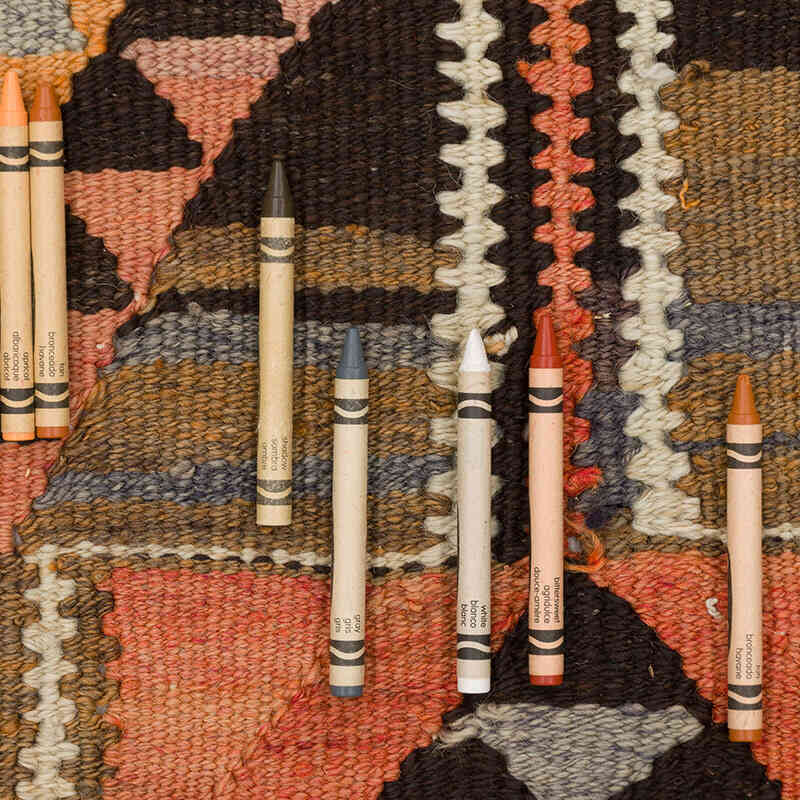 Alfombra Kilim Tribal Vintage - 95 cm x 370 cm - K0077262