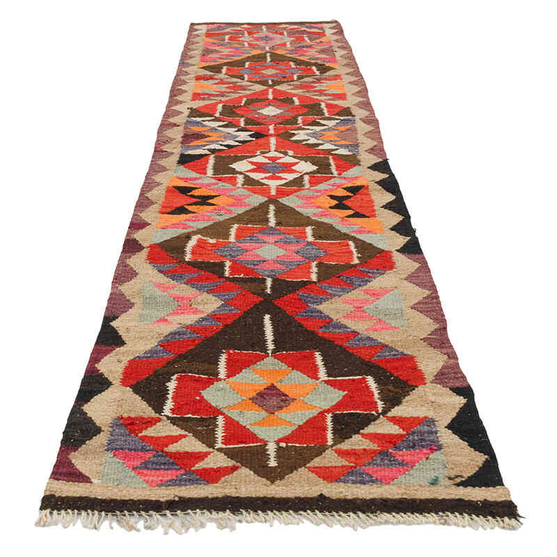 Vintage Anadolu Kilim Yolluk - 83 cm x 354 cm - K0077264