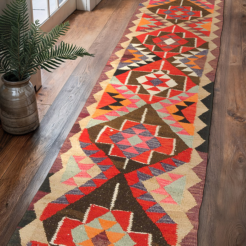 Vintage Anadolu Kilim Yolluk - 83 cm x 354 cm - K0077264