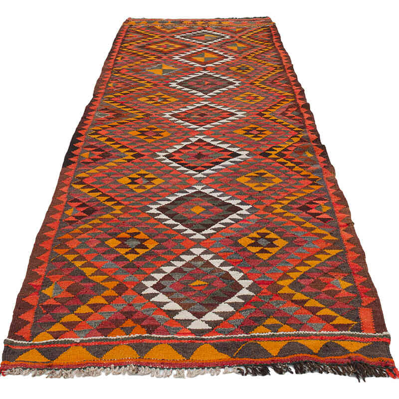 Vintage Anadolu Kilim Yolluk - 100 cm x 321 cm - K0077266