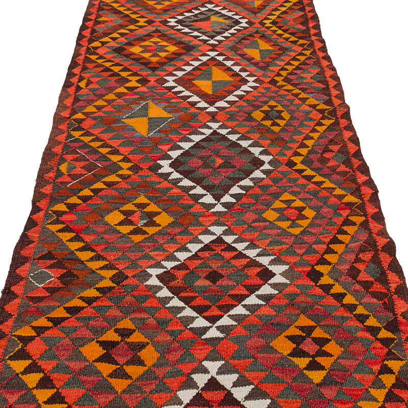 Vintage Anadolu Kilim Yolluk - 100 cm x 321 cm - K0077266