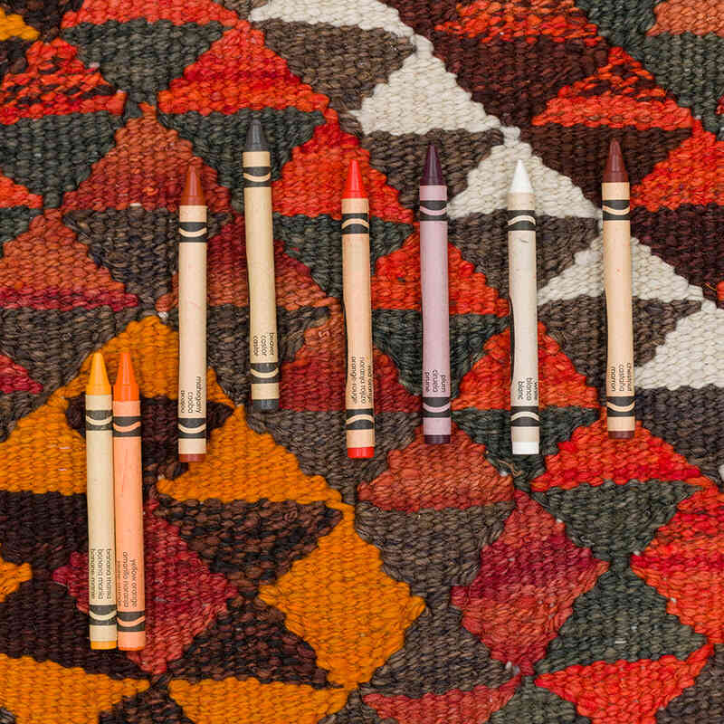 Vintage Anadolu Kilim Yolluk - 100 cm x 321 cm - K0077266