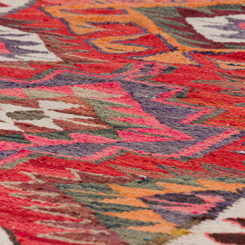 Vintage Tribal Kilim Runner - 3' 1" x 10' 8" (37" x 128") - K0077268