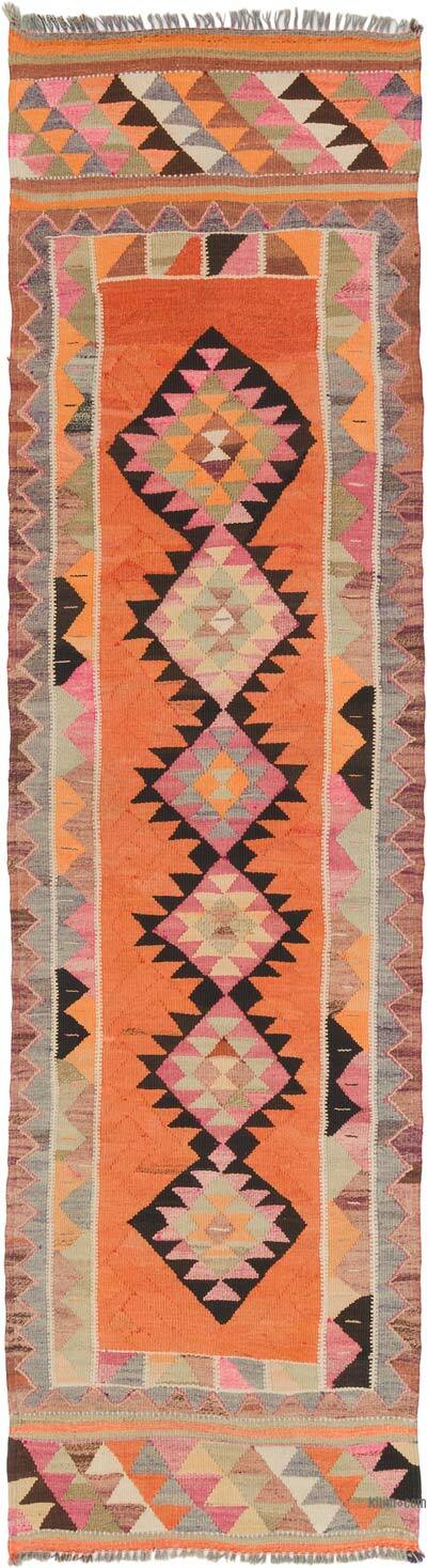 Vintage Anadolu Kilim Yolluk - 92 cm x 330 cm