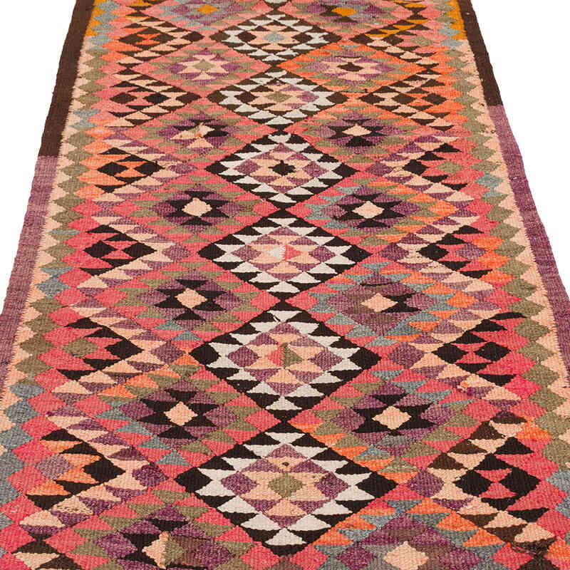 Vintage Anadolu Kilim Yolluk - 95 cm x 338 cm - K0077270