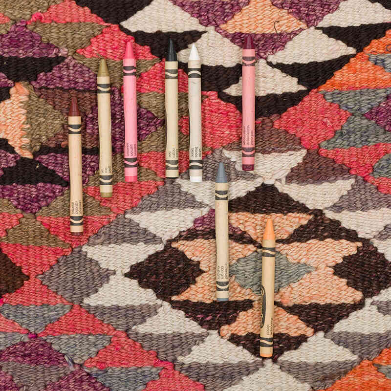 Vintage Anadolu Kilim Yolluk - 95 cm x 338 cm - K0077270