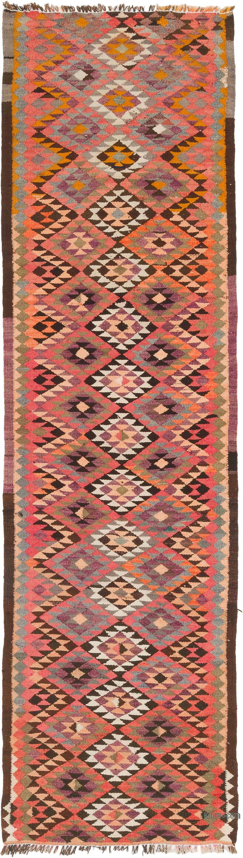 Vintage Anadolu Kilim Yolluk - 95 cm x 338 cm - K0077270