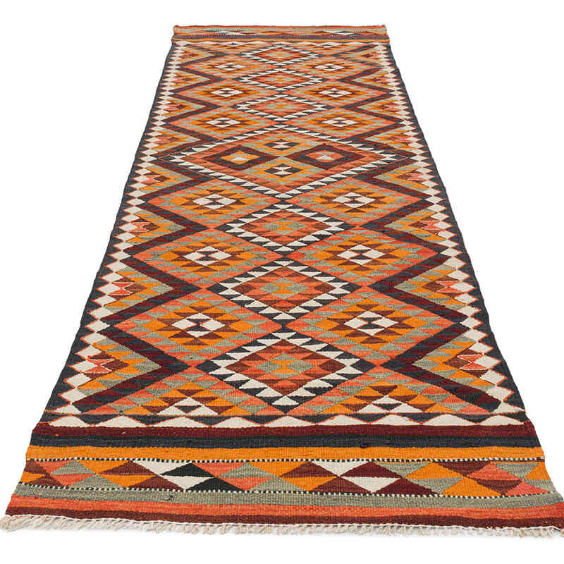 Alfombra Kilim Tribal Vintage - 88 cm x 276 cm - K0077271