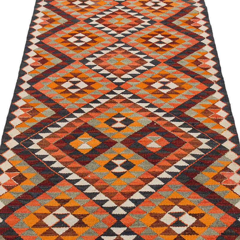 Alfombra Kilim Tribal Vintage - 88 cm x 276 cm - K0077271