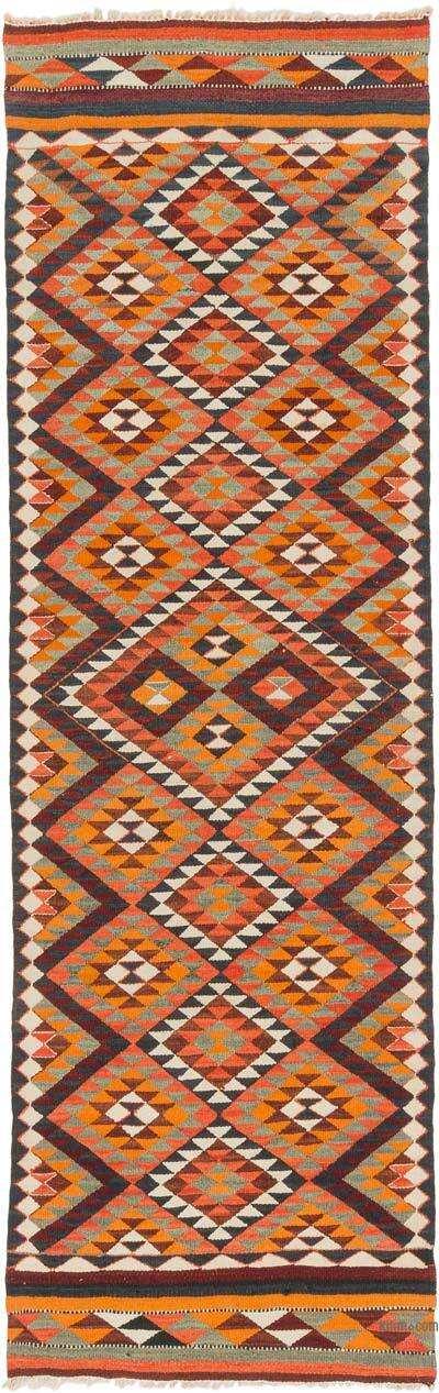 Alfombra Kilim Tribal Vintage - 88 cm x 276 cm