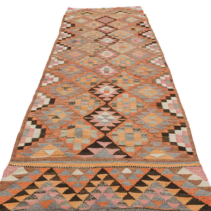 Vintage Anadolu Kilim Yolluk - 103 cm x 341 cm - K0077272