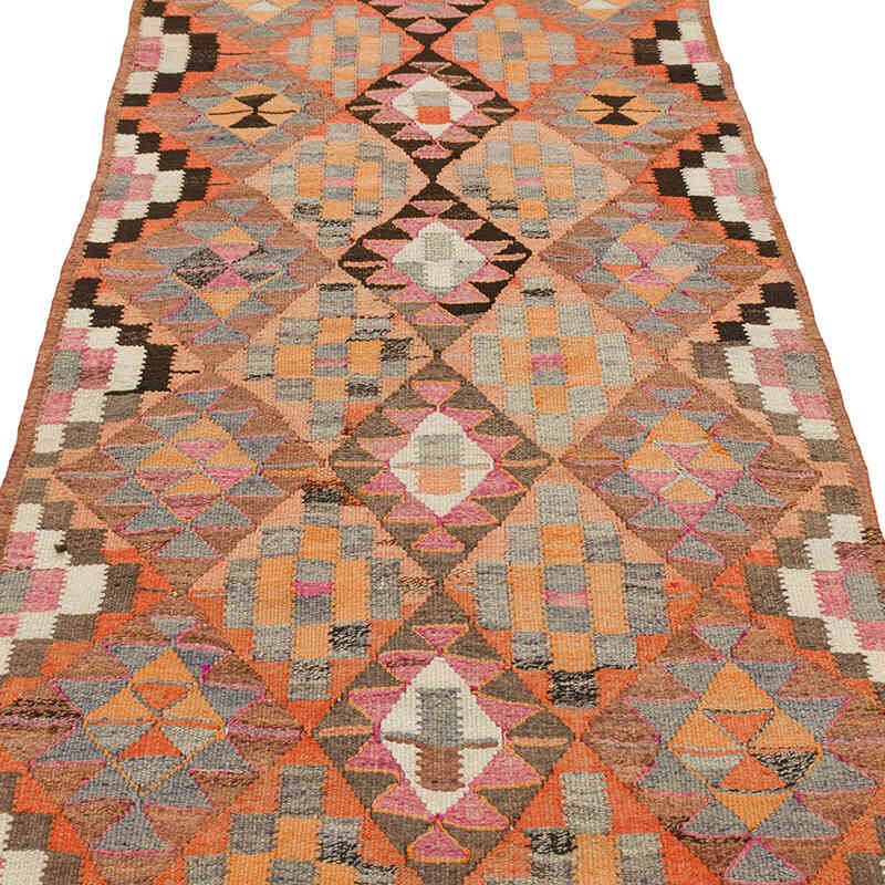 Vintage Anadolu Kilim Yolluk - 103 cm x 341 cm - K0077272