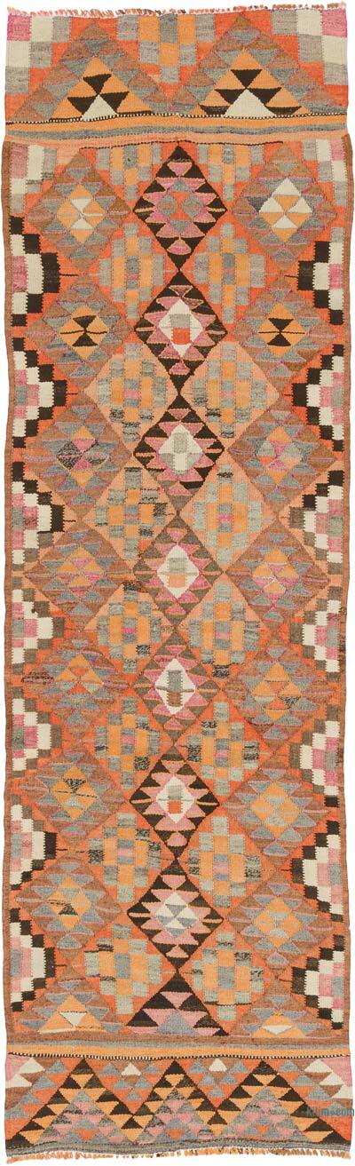 Alfombra Kilim Tribal Vintage - 103 cm x 341 cm