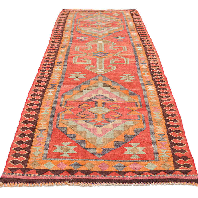 Vintage Anadolu Kilim Yolluk - 100 cm x 310 cm - K0077274