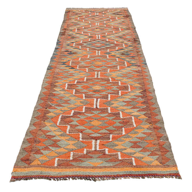 Vintage Tribal Kilim Runner - 2' 7" x 10'  (31" x 120") - K0077275