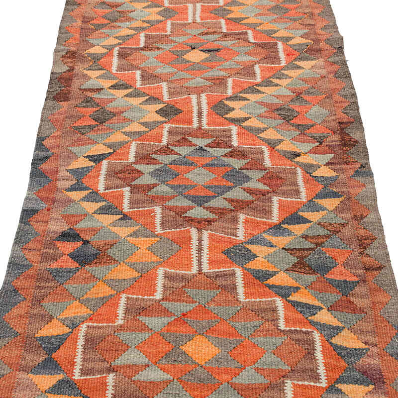 Vintage Tribal Kilim Runner - 2' 7" x 10'  (31" x 120") - K0077275