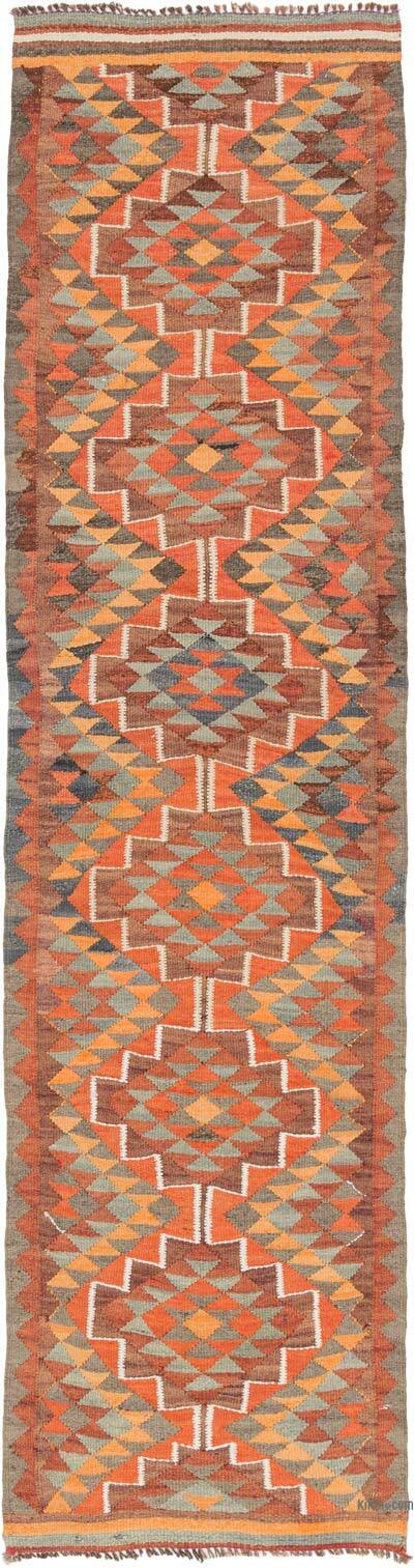 Alfombra Kilim Tribal Vintage - 79 cm x 306 cm