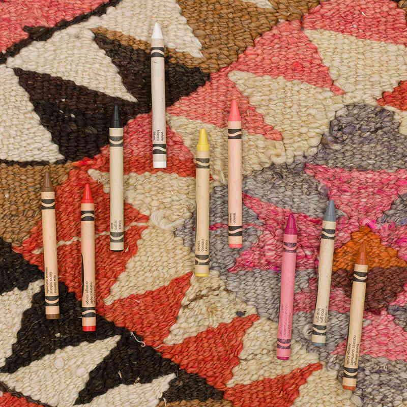 Vintage Tribal Kilim Runner - 3' 3" x 11' 4" (39" x 136") - K0077282