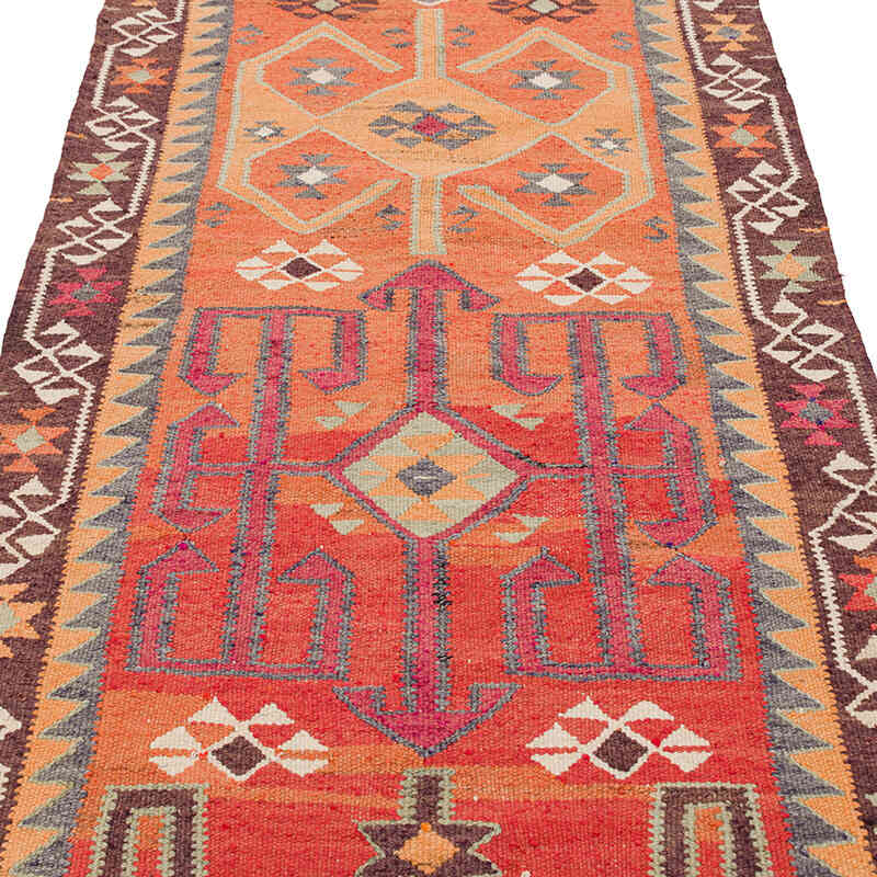 Vintage Anadolu Kilim Yolluk - 100 cm x 350 cm - K0077285