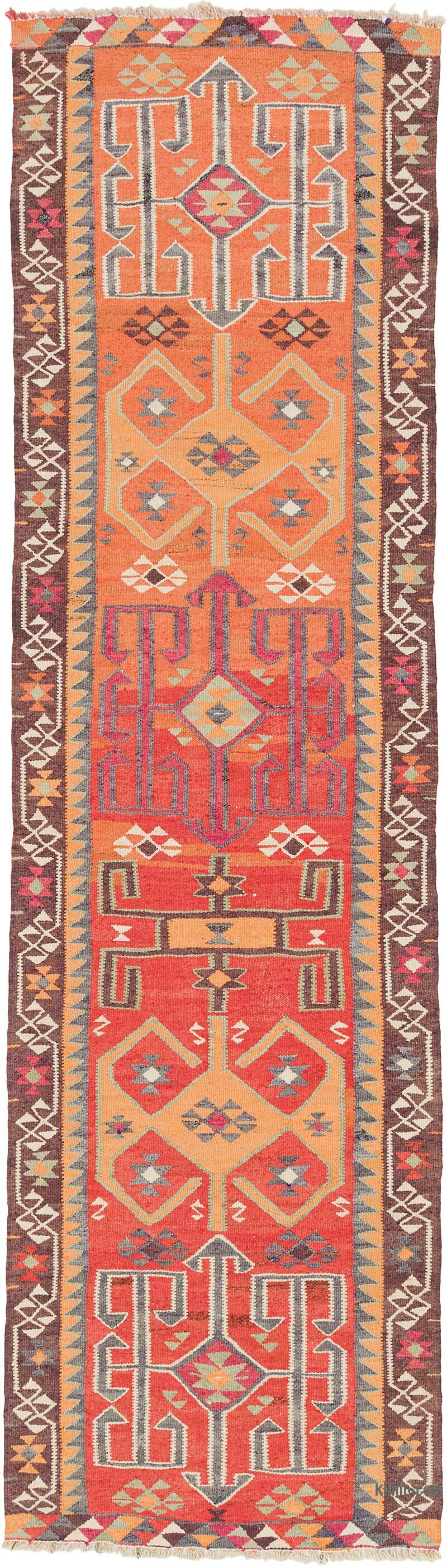Vintage Anadolu Kilim Yolluk - 100 cm x 350 cm - K0077285