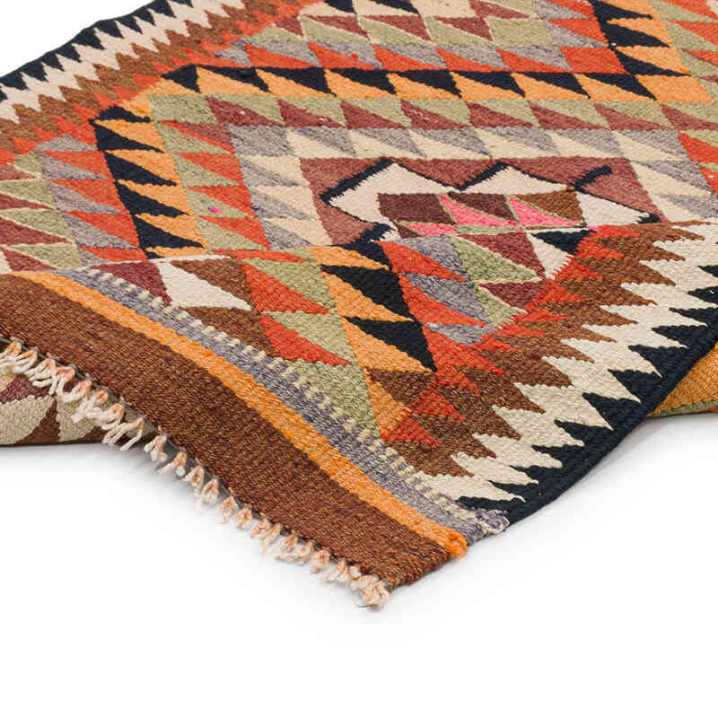 Alfombra Kilim Tribal Vintage - 93 cm x 304 cm - K0077290