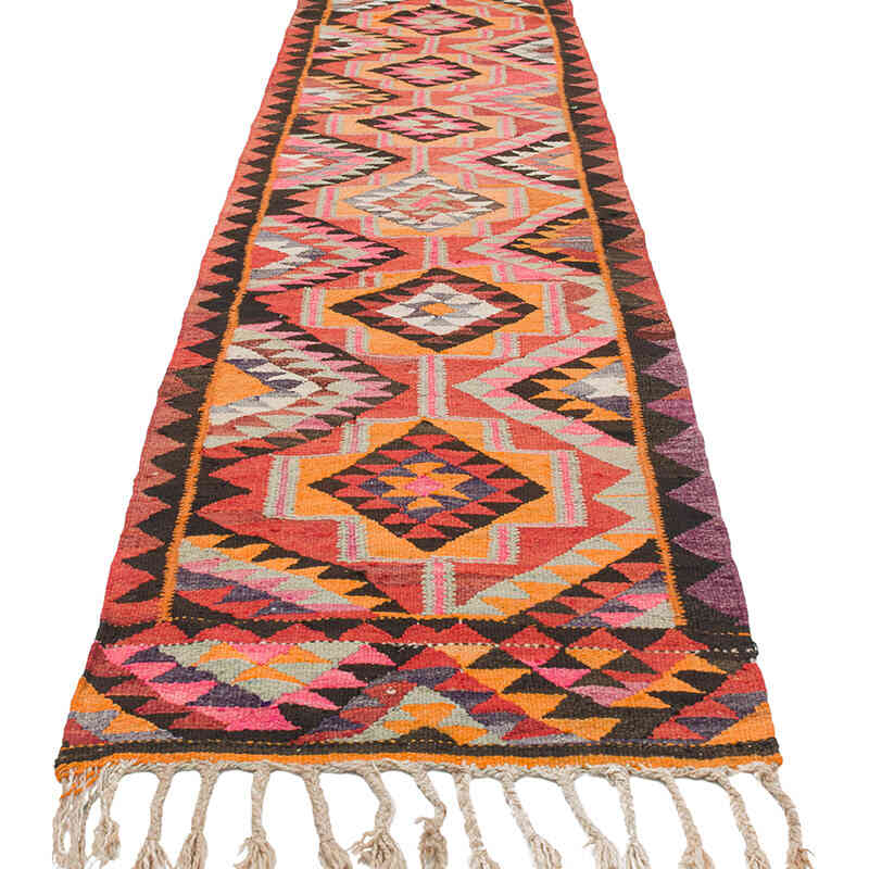 Vintage Anadolu Kilim Yolluk - 85 cm x 345 cm - K0077292