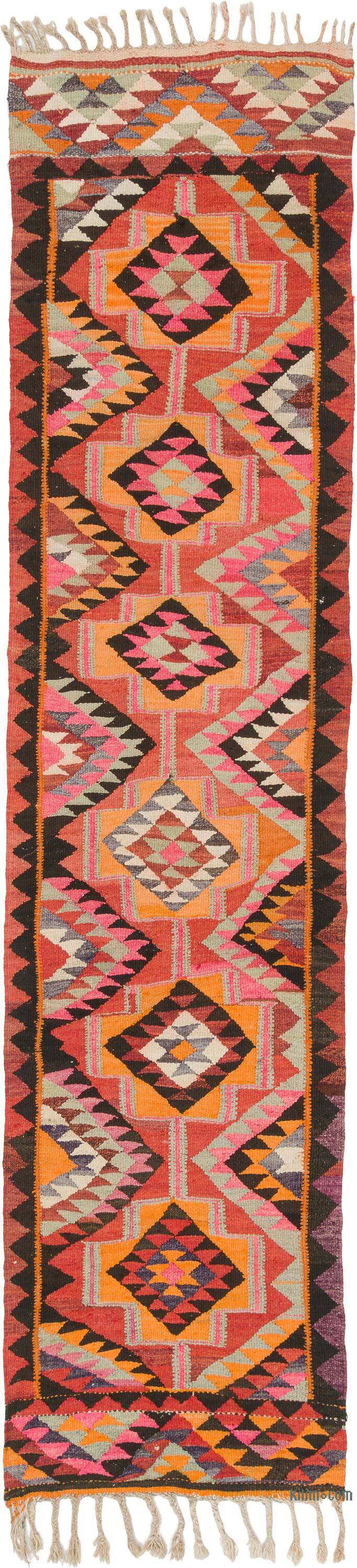 Vintage Anadolu Kilim Yolluk - 85 cm x 345 cm - K0077292