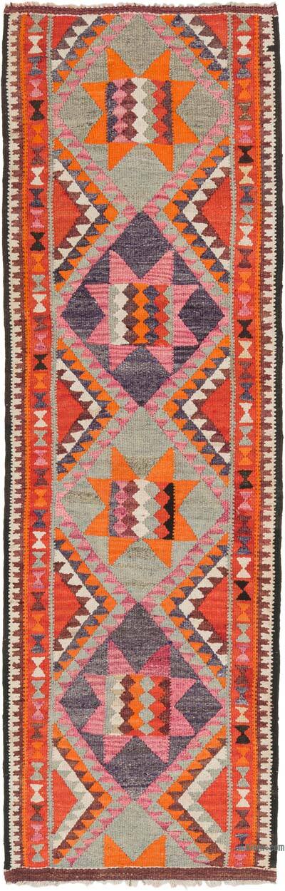 Vintage Anadolu Kilim Yolluk - 91 cm x 285 cm
