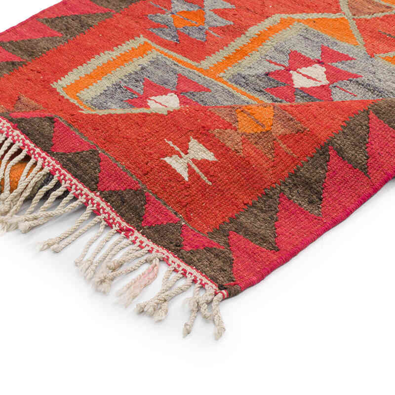 Vintage Tribal Kilim Runner - 3' 2" x 10' 7" (38" x 127") - K0077294