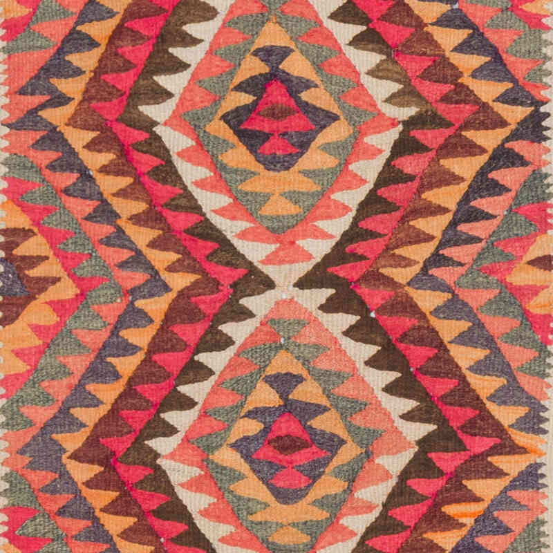 Alfombra Kilim Tribal Vintage - 85 cm x 345 cm - K0077295