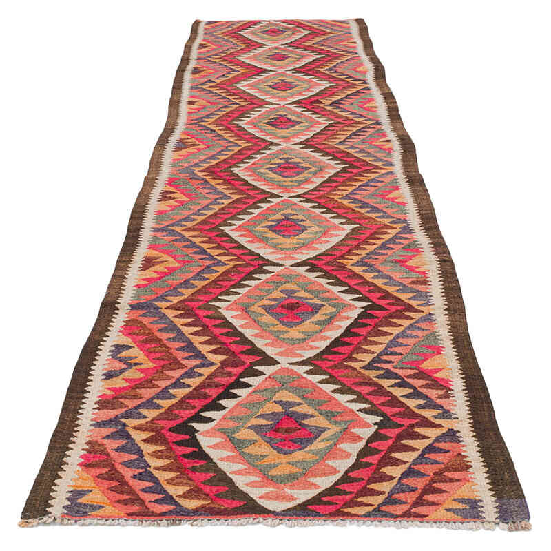 Alfombra Kilim Tribal Vintage - 85 cm x 345 cm - K0077295