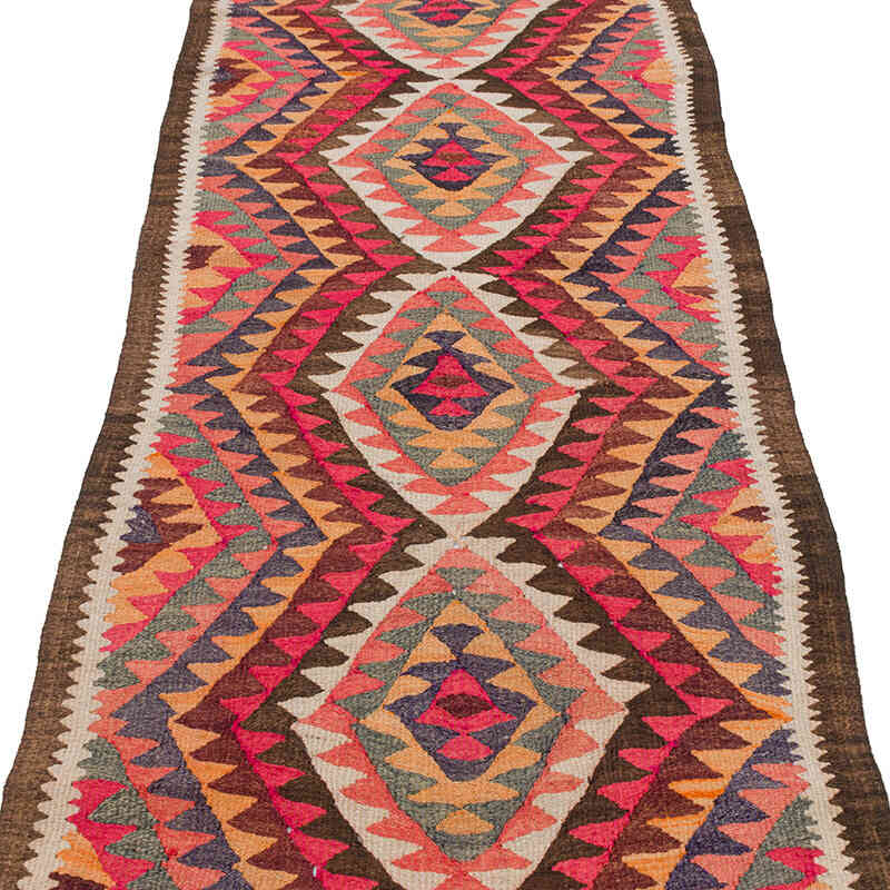 Alfombra Kilim Tribal Vintage - 85 cm x 345 cm - K0077295