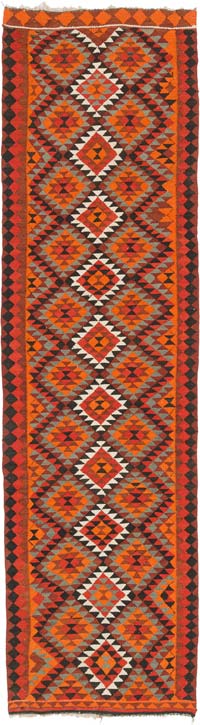 Vintage Anadolu Kilim Yolluk - 91 cm x 335 cm