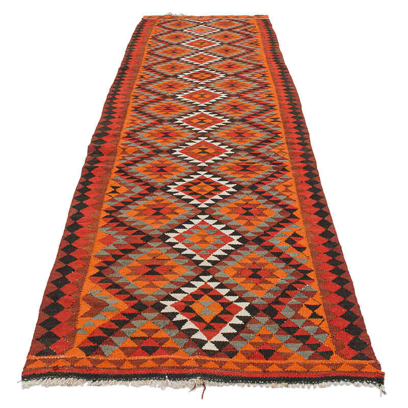 Vintage Tribal Kilim Runner - 3'  x 11'  (36" x 132") - K0077296