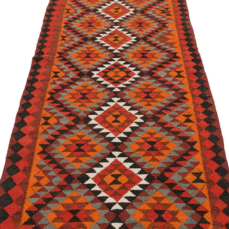 Vintage Tribal Kilim Runner - 3'  x 11'  (36" x 132") - K0077296