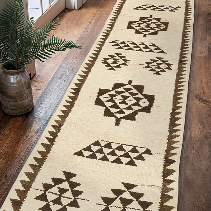 Vintage Tribal Kilim Runner - 2' 9" x 10' 6" (33" x 126") - K0077298