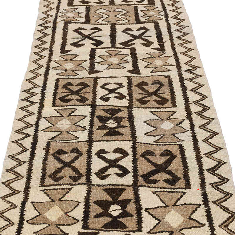 Vintage Tribal Kilim Runner - 2' 11" x 9' 2" (35" x 110") - K0077299
