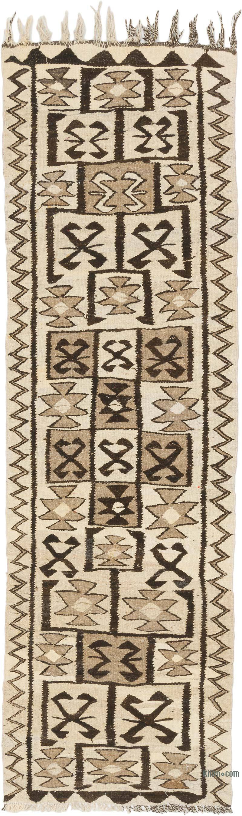 Vintage Tribal Kilim Runner - 2' 11" x 9' 2" (35" x 110") - K0077299