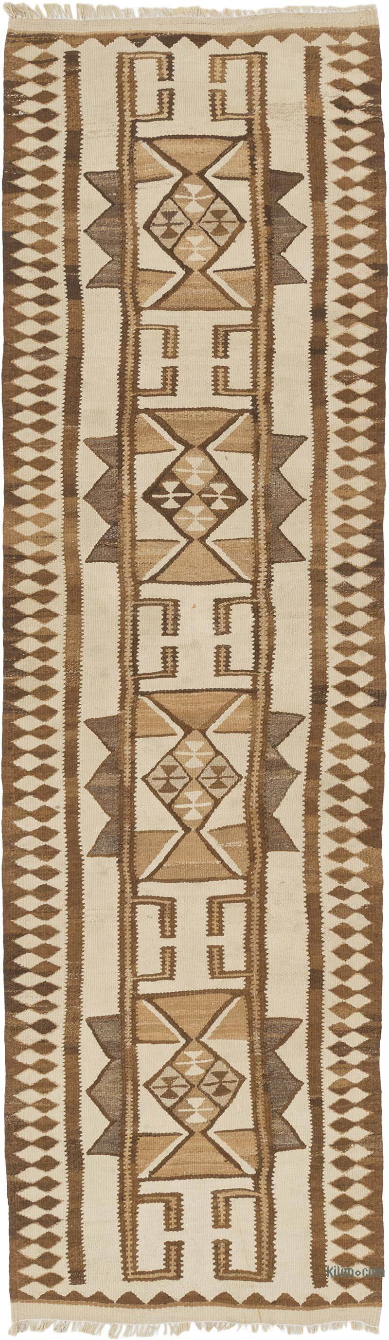 Alfombra Kilim Tribal Vintage - 89 cm x 302 cm - K0077304