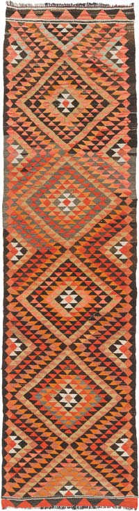 Vintage Anadolu Kilim Yolluk - 84 cm x 315 cm