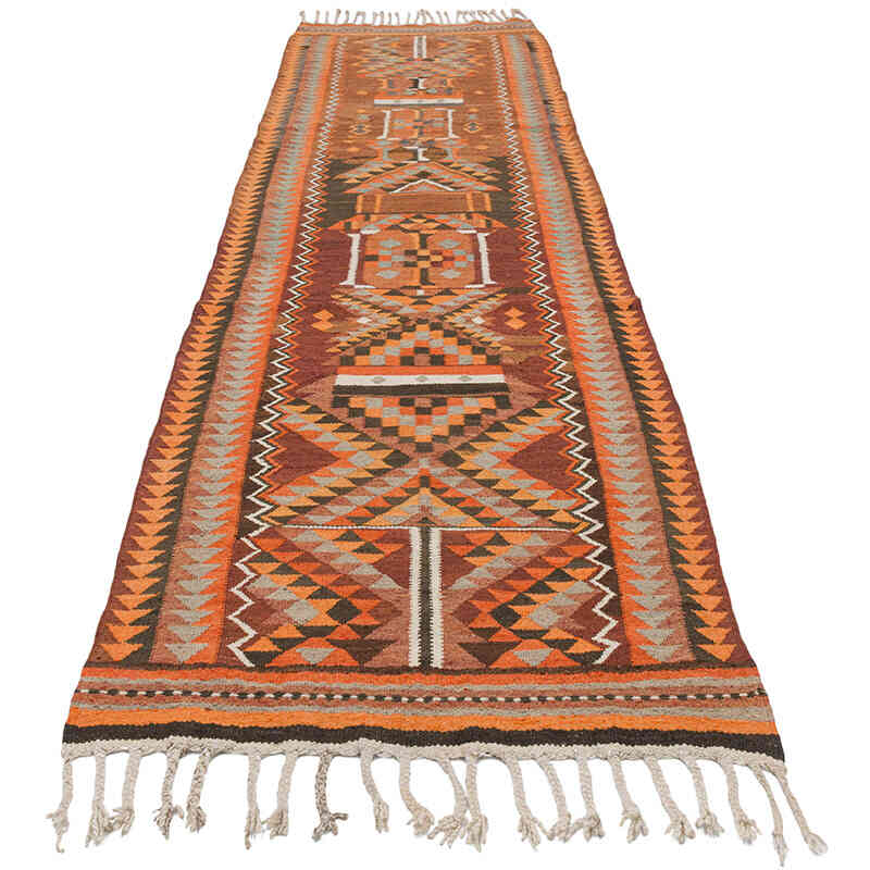 Alfombra Kilim Tribal Vintage - 88 cm x 350 cm - K0077309