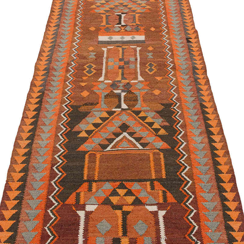 Alfombra Kilim Tribal Vintage - 88 cm x 350 cm - K0077309