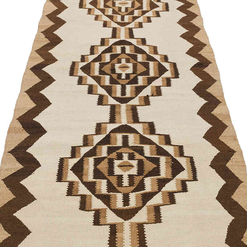 Alfombra Kilim Tribal Vintage - 90 cm x 316 cm - K0077310