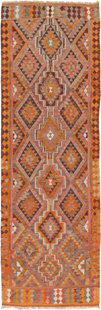 Vintage Anadolu Kilim Yolluk - 96 cm x 291 cm