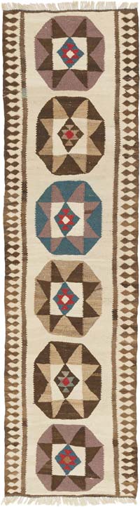 Vintage Anadolu Kilim Yolluk - 84 cm x 300 cm