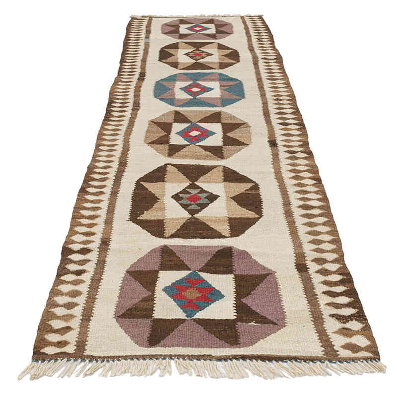 Alfombra Kilim Tribal Vintage - 84 cm x 300 cm - K0077313