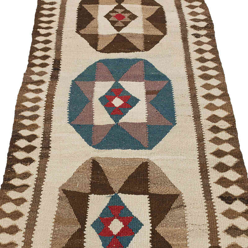 Alfombra Kilim Tribal Vintage - 84 cm x 300 cm - K0077313